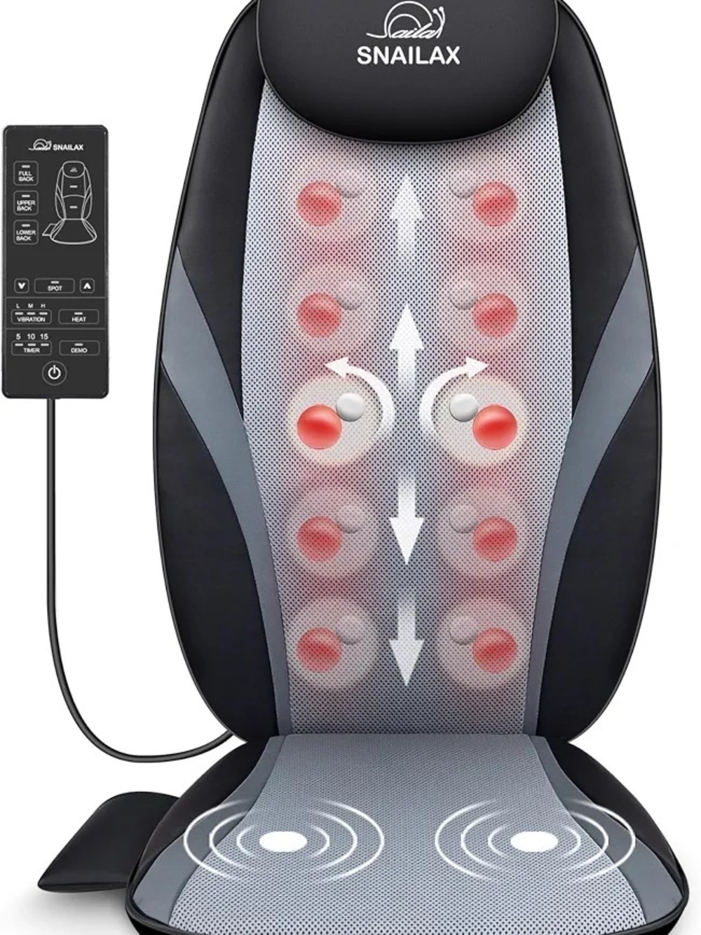 Snailax Shiatsu Back Massager with Heat